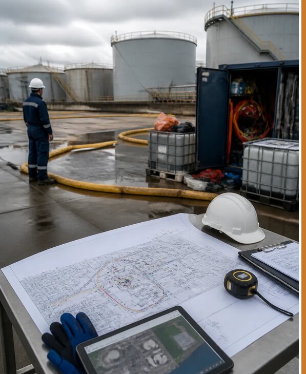 Разработка плана ликвидации разливов нефти в Губахе